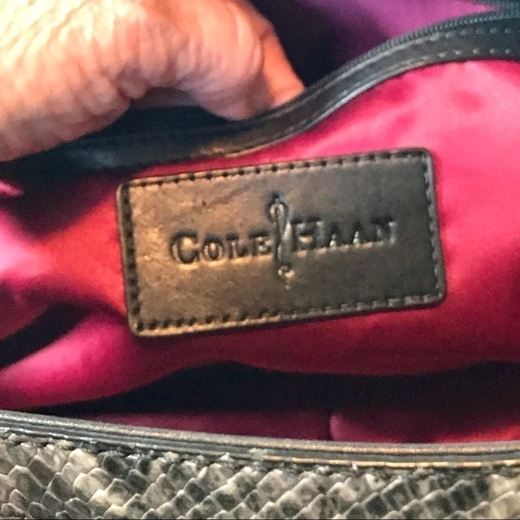 Cole Haan Hayden Kendra Snakeskin Tote Handbag - Picture 14 of 16